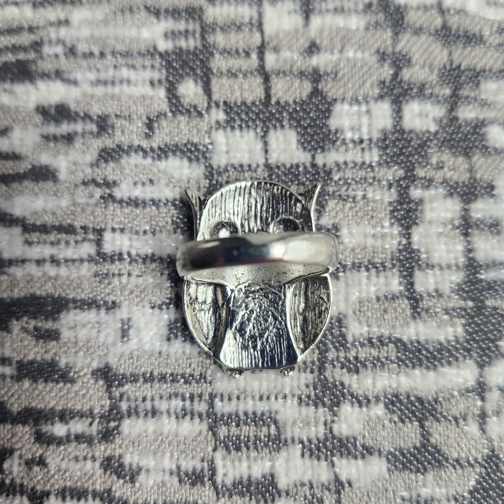 Silver Owl Ring - Picture 4 of 5